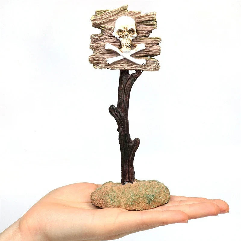 Warnschild für künstliche Haie