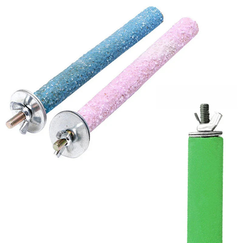 Premium Naturholz-Vogelsitz & Schleifstange – Krallen- und Schnabelschleifer