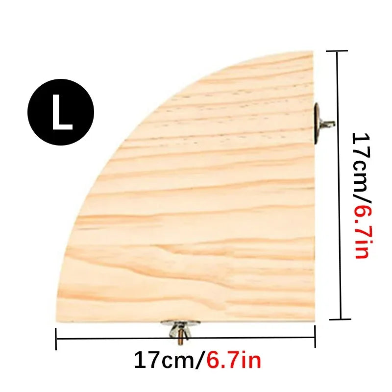 Standard-Papageienstange aus Holz – natur, fächerförmig