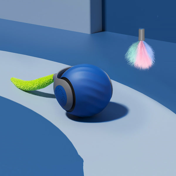 Interaktiver Katzenball mit Neptail – USB-wiederaufladbares Silikonspielzeug