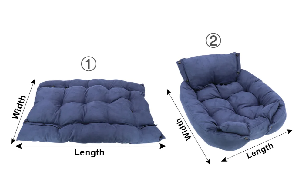 Snuggle Nest 3-in-1 Hunde- und Katzenbett – Multifunktionales, warmes Winterbett