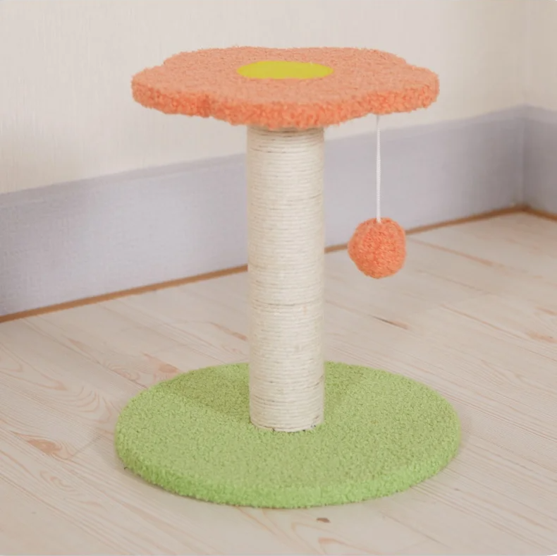 KlimPaws BloomNest Kratzbaum mit Sprungplattform und blütenförmigem Katzennest