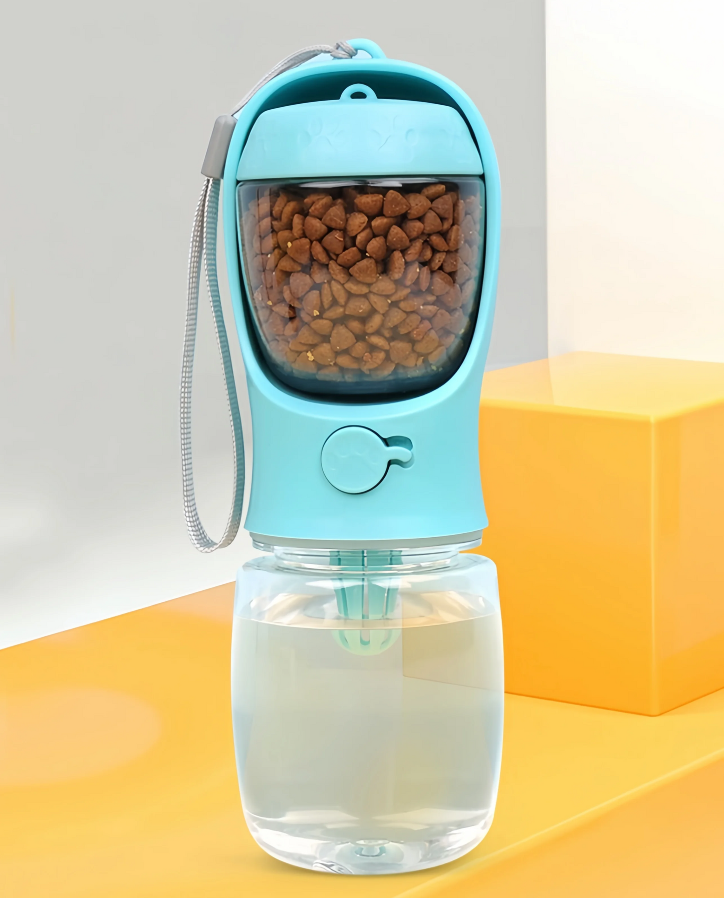 DUOPET 2-in-1 Tragbare Trinkflasche & Lebensmittelbehälter