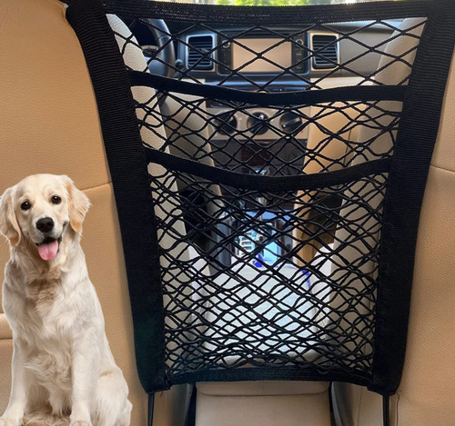 SAFEPET Autotrenngitter mit Netz und Aufbewahrungstasche – Sicherheit und Ordnung im Auto