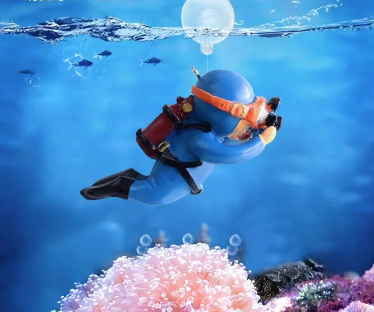 AquaFloat Schwimmender Taucher Aquarium Dekoration