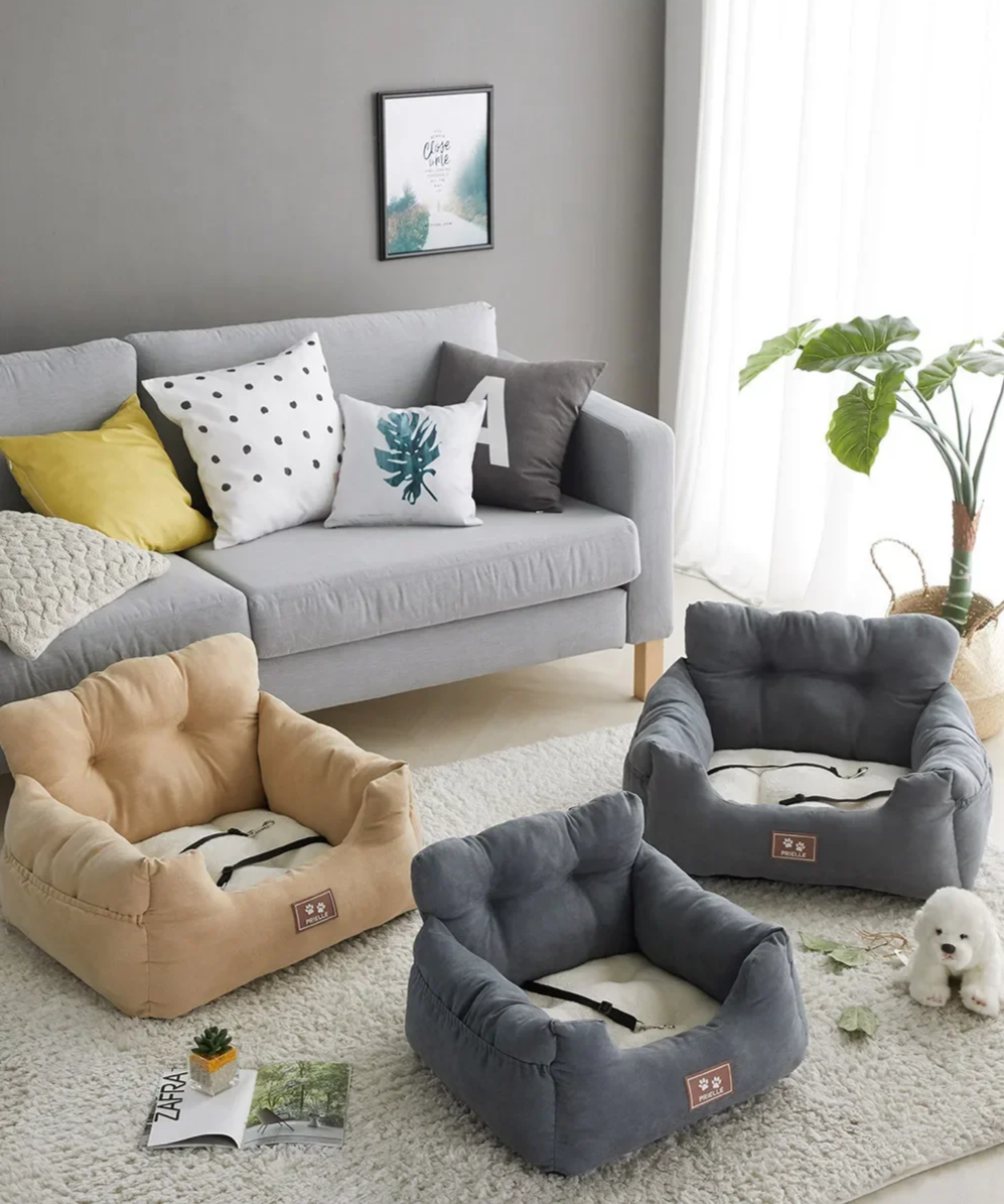 Autobox für Hunde – Herausnehmbare und waschbare Hundebox für Herbst und Winter