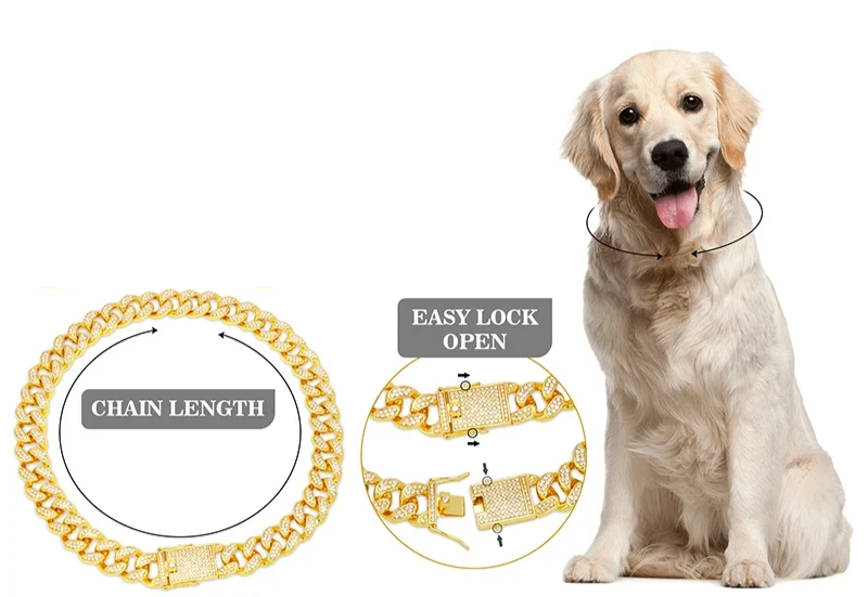 RoyalPaw Diamant-Kubanische Hundekette