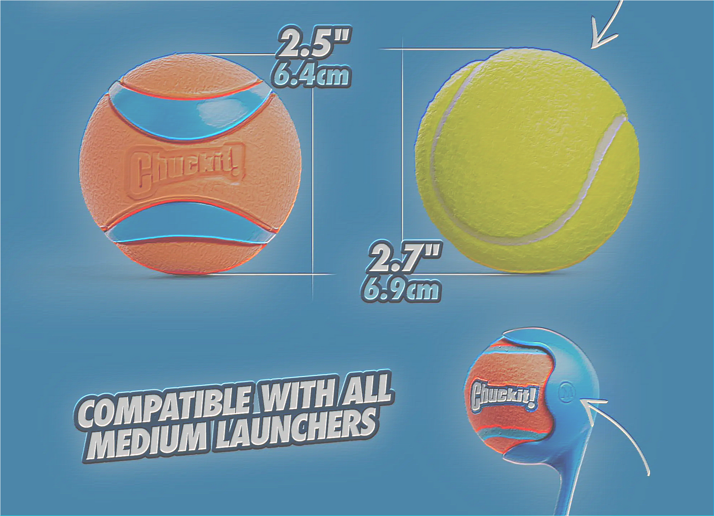 Chuckit UltraBounce Spielball – Kleiner Hüpfball für Hunde