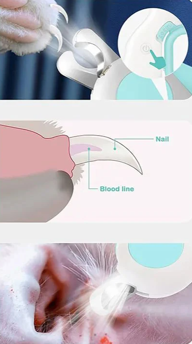 LumiTrim Professioneller LED-Nagelknipser für Hunde & Katzen