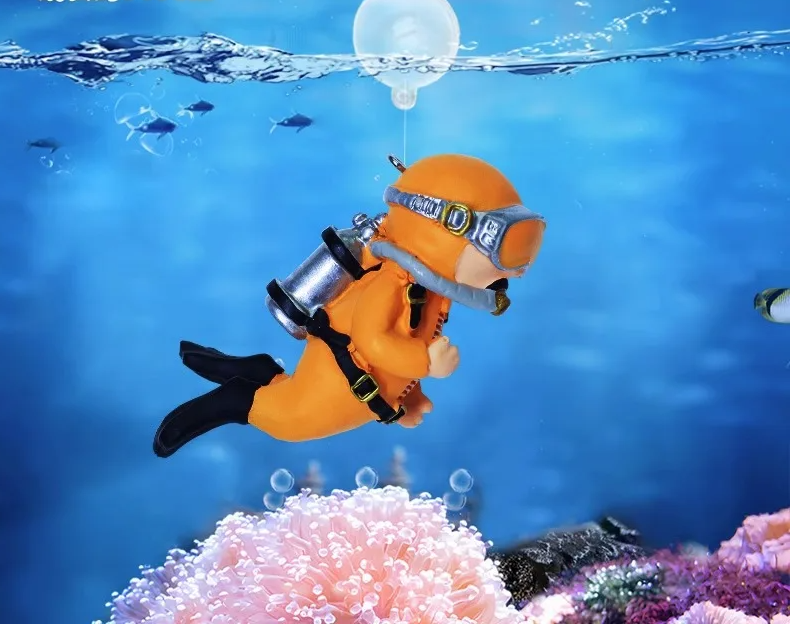 AquaFloat Schwimmender Taucher Aquarium Dekoration