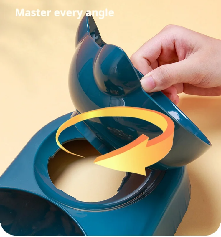 3-in-1 Katzenfutternapf-Set mit Wasserspender: Trinken & Fressen