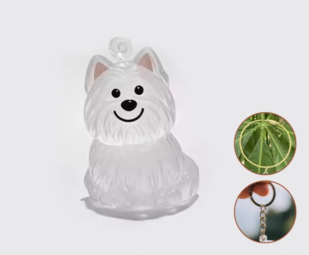 MemoriPaw Schlüsselanhänger zur Aufbewahrung von Hundehaaren