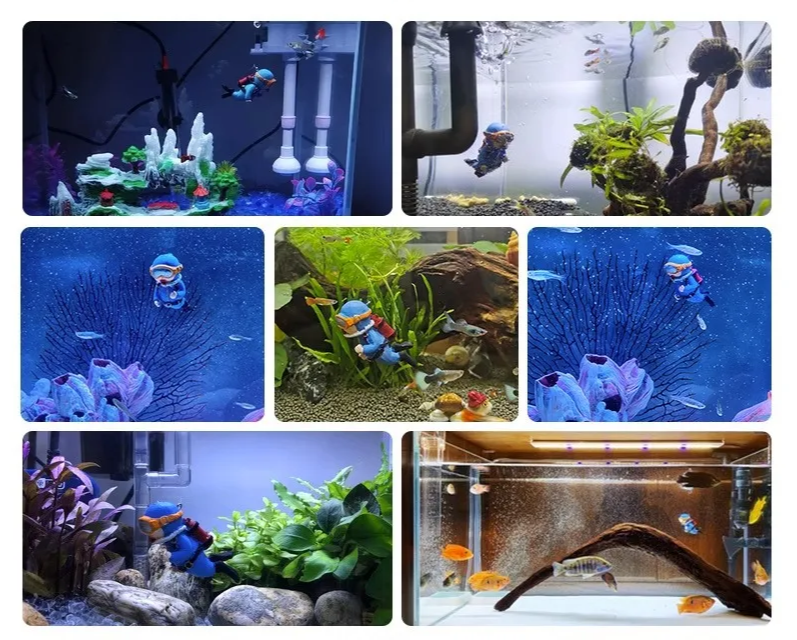 AquaFloat Schwimmender Taucher Aquarium Dekoration
