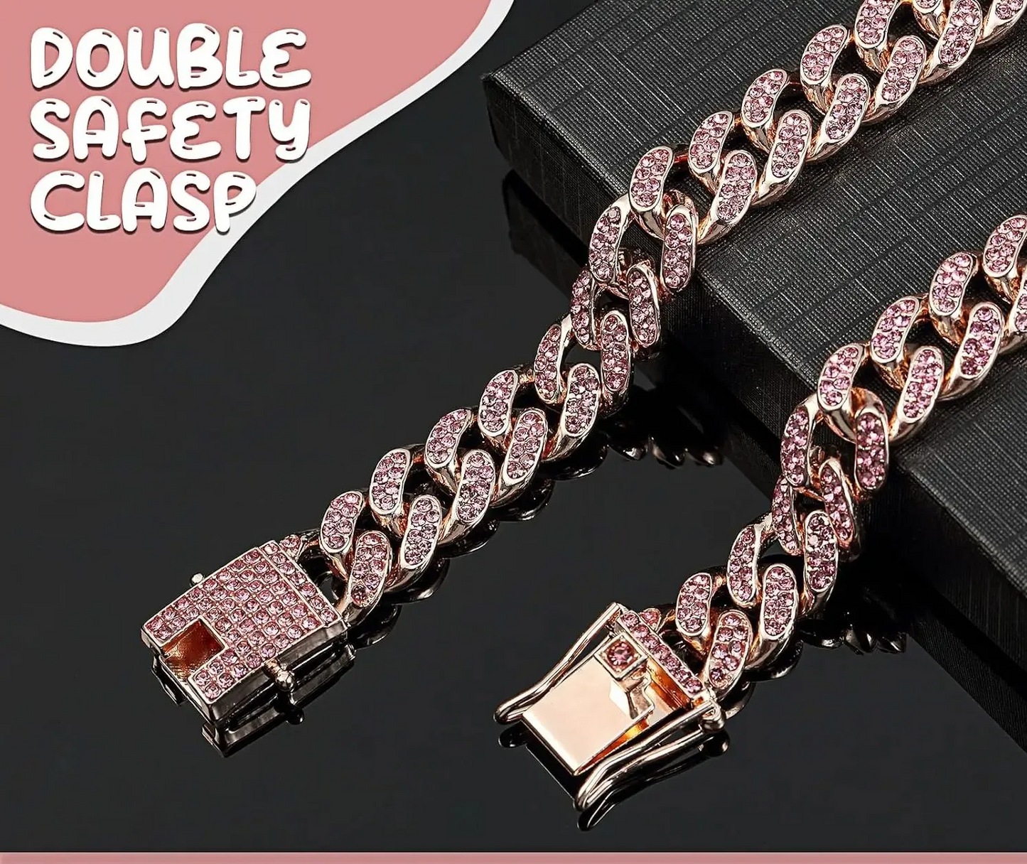 GlamPaw Diamant-Kubanische Gliederkette