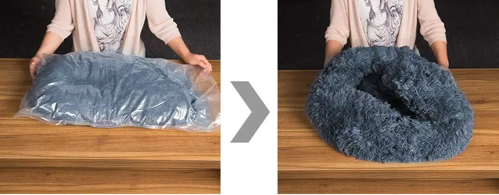 SnugNest Luxus-Rundbett für Haustiere