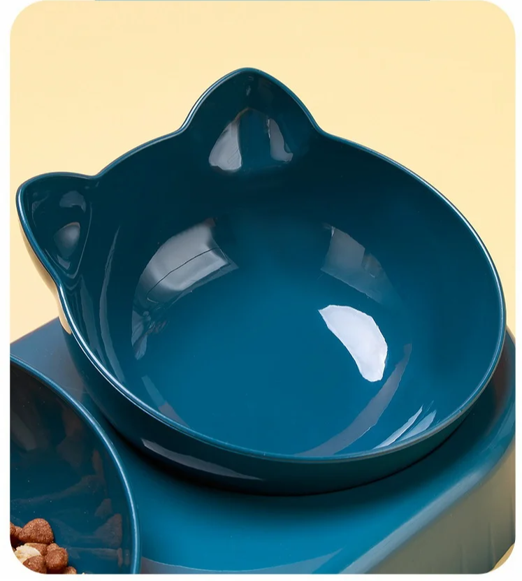 3-in-1 Katzenfutternapf-Set mit Wasserspender: Trinken & Fressen