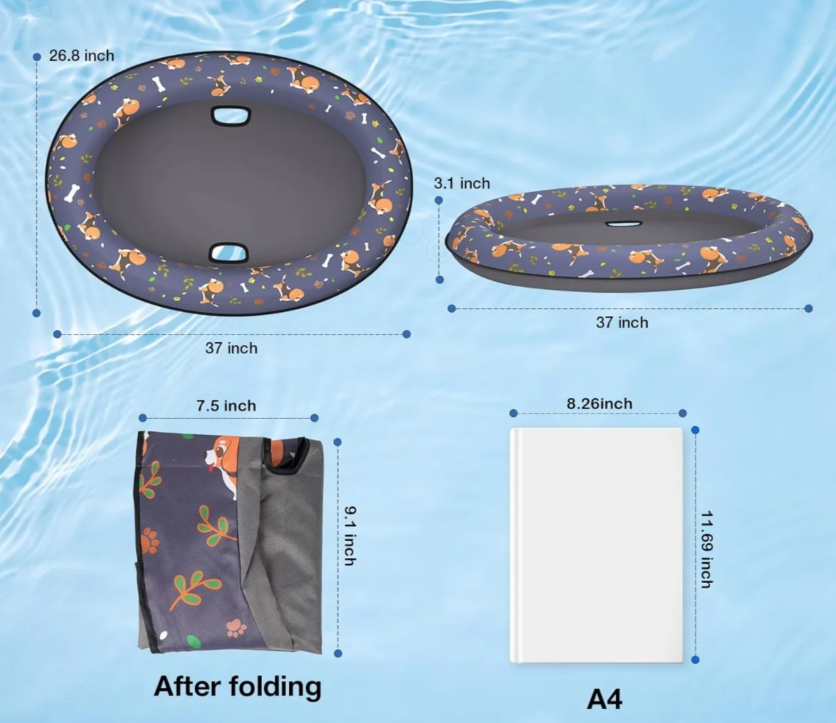 AquaPaws aufblasbares Hundefloß