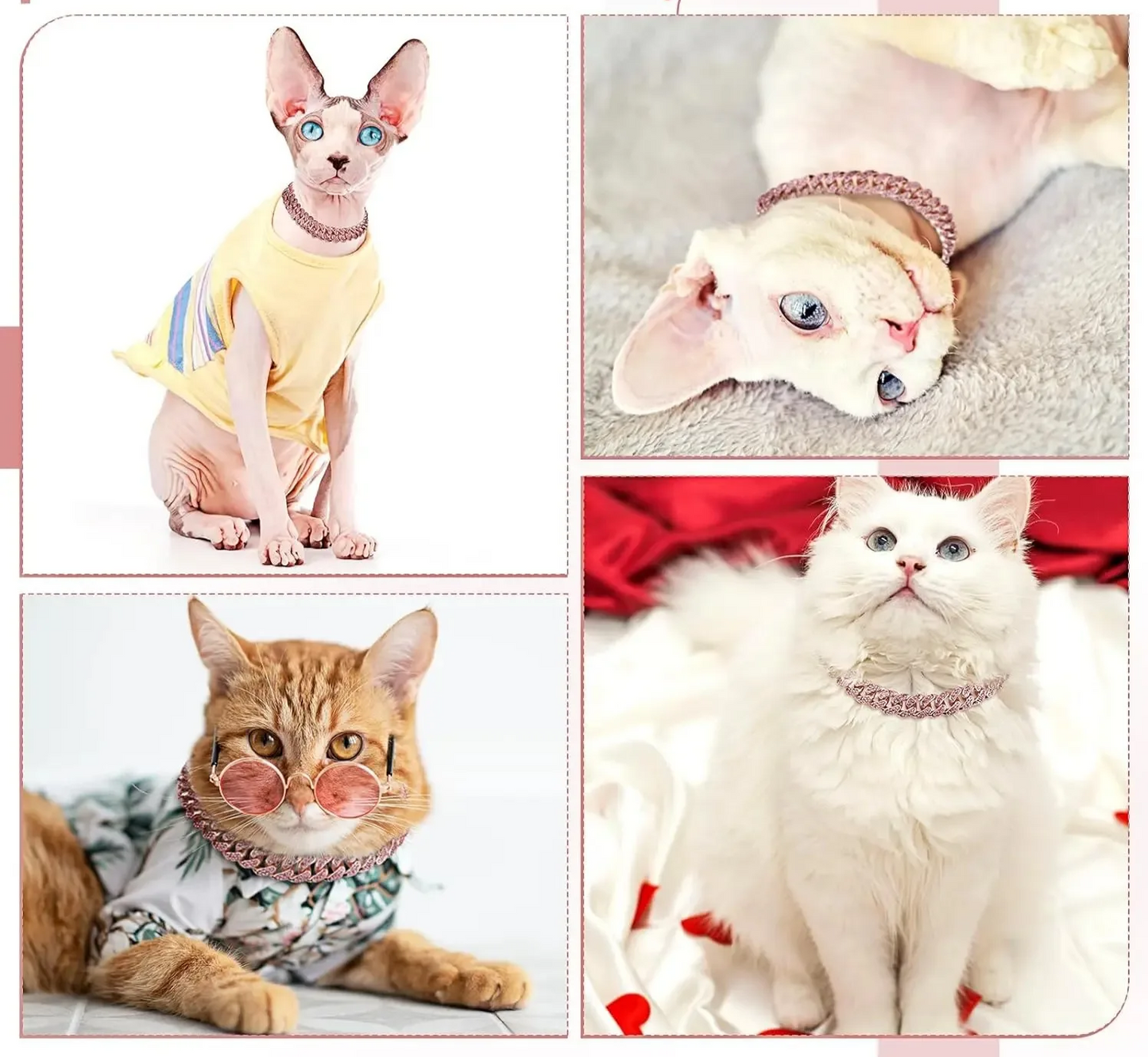 GlamPaw Diamant-Kubanische Gliederkette