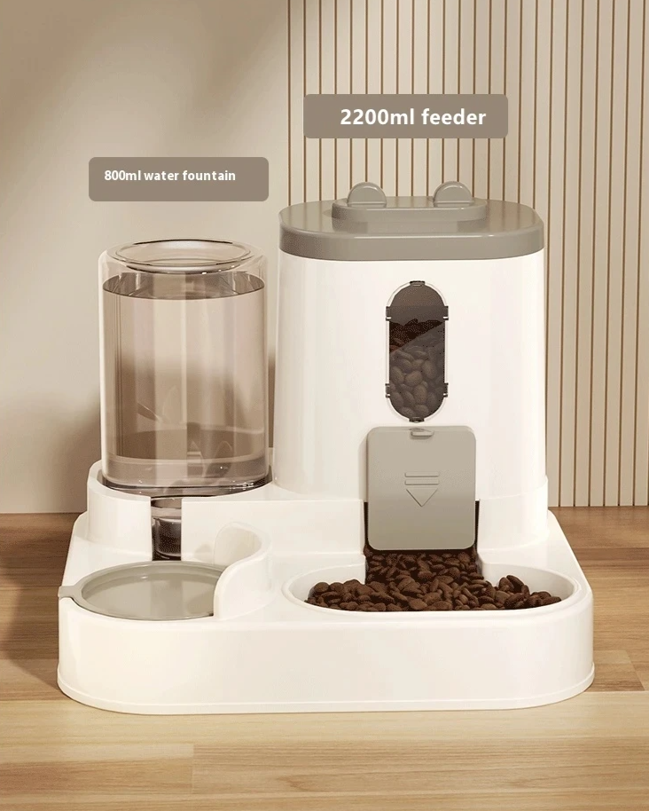 PetSmartFlow Automatisches Futter & Wasserspender Set für Hunde & Katzen