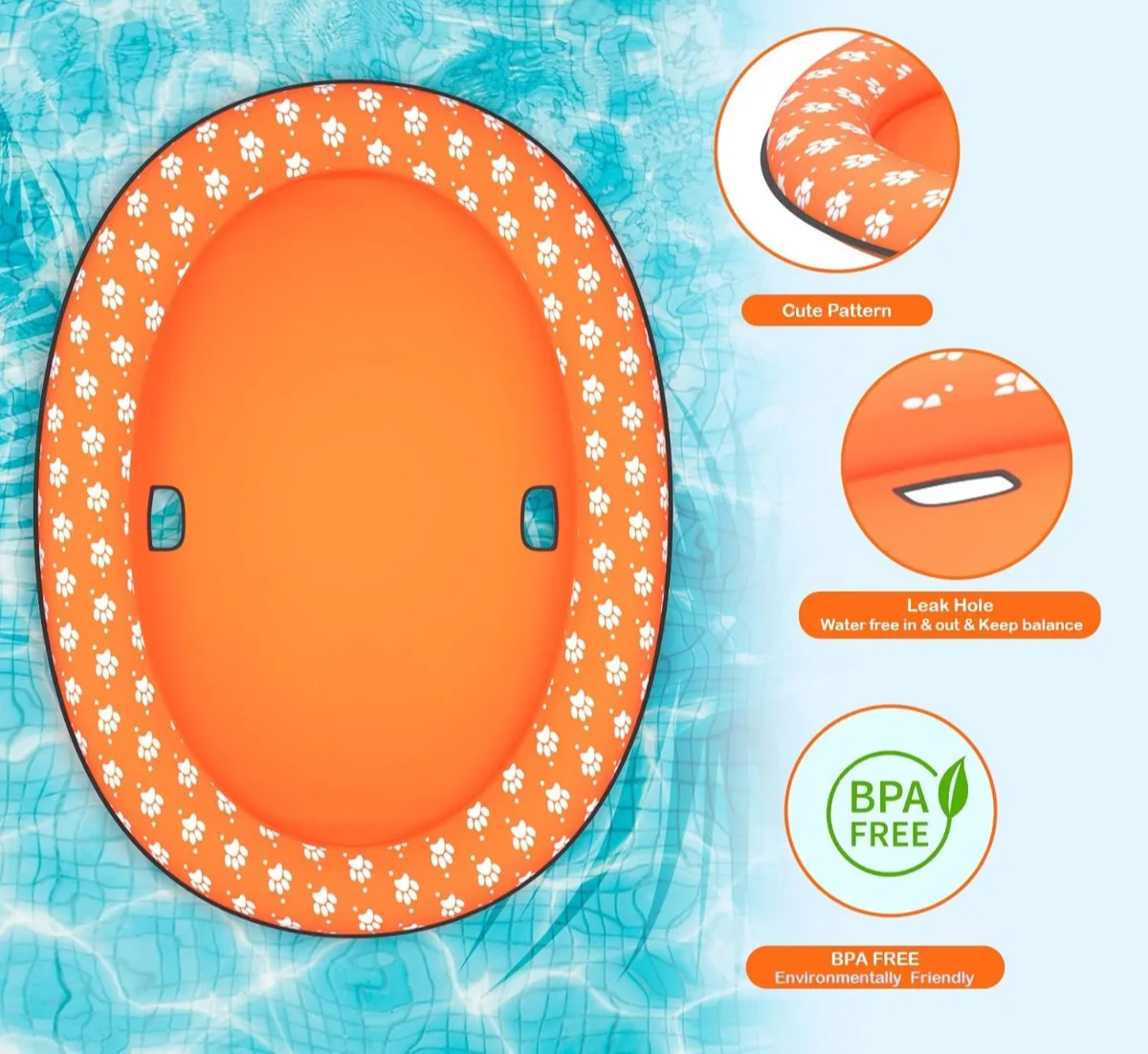 HYDROPAWS Aufblasbares Hundefloß