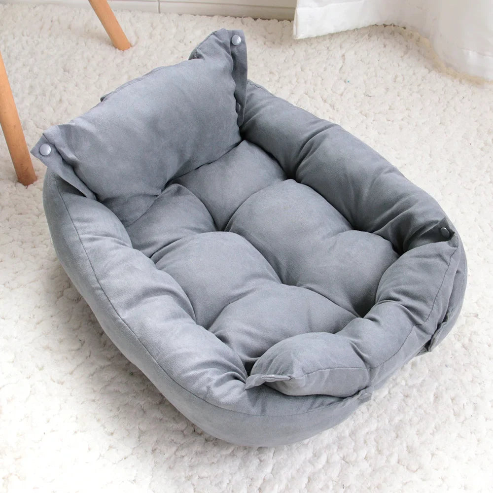 Snuggle Nest 3-in-1 Hunde- und Katzenbett – Multifunktionales, warmes Winterbett