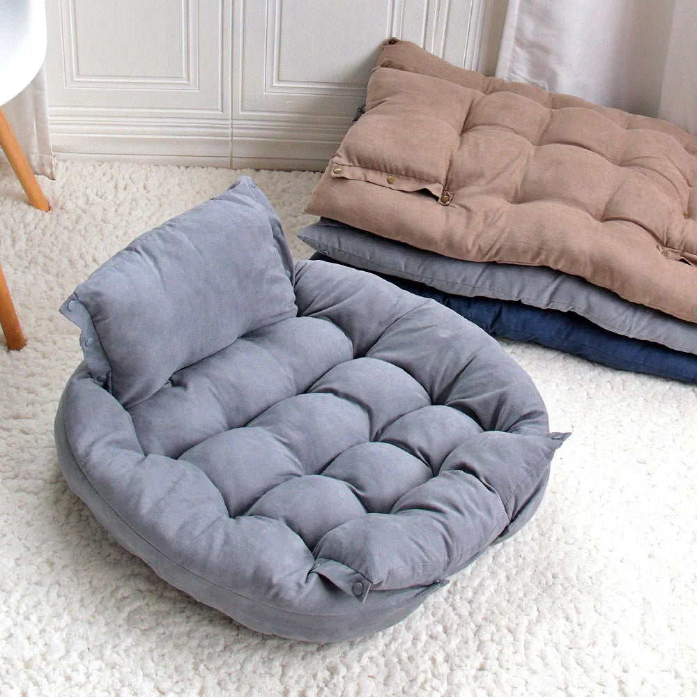 Snuggle Nest 3-in-1 Hunde- und Katzenbett – Multifunktionales, warmes Winterbett