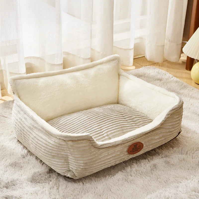 Waschbare und weiche Haustiercouch – Grau oder Kaffee
