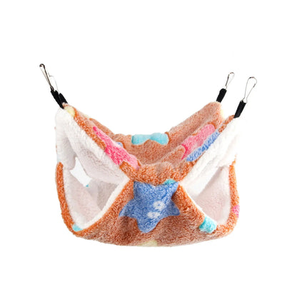 SnuggleNest Doppellagige Plüsch-Hängematte für Nager