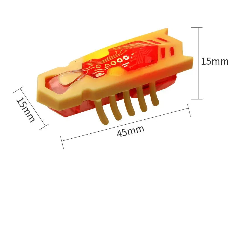 Interaktives elektrisches Katzenspielzeug – vibrierender Käfer, leuchtend bunt