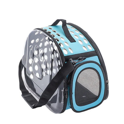 Transparenter Haustierrucksack aus PVC/EVA – Atmungsaktive Tragetasche