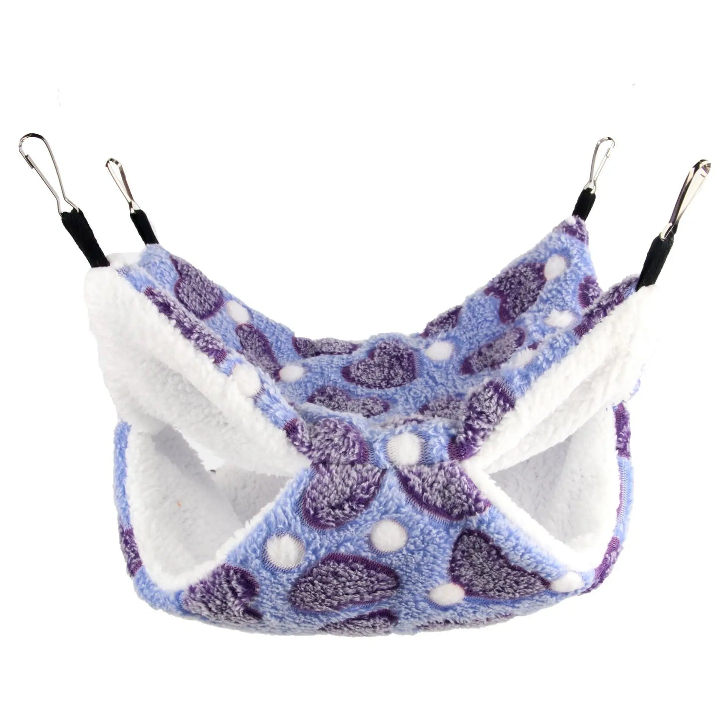 SnuggleNest Doppellagige Plüsch-Hängematte für Nager