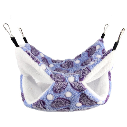 SnuggleNest Doppellagige Plüsch-Hängematte für Nager