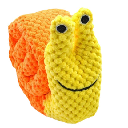 Plüsch-Schnüffelspielzeug für Hunde – Schneckenform, 20 cm, mehrfarbig