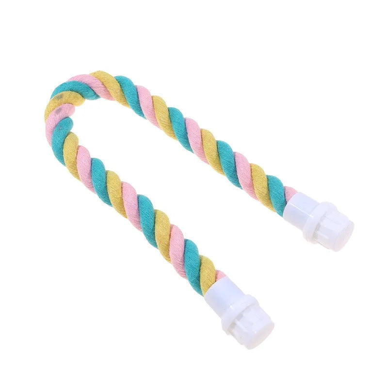 Baumwollspielzeug für Papageien – buntes Seilspielzeug