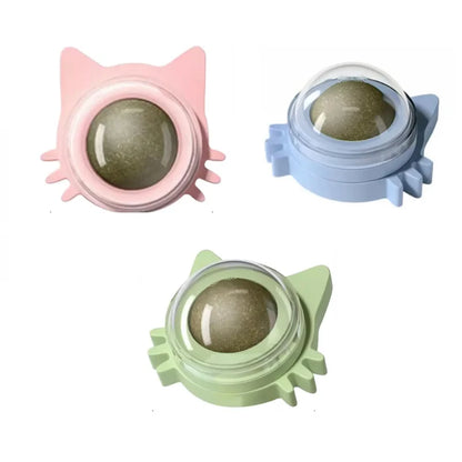 MINTYPLAY Leckbarer Kräuterball für Katzen – Snack, Spielzeug & Zahnpflege in einem!