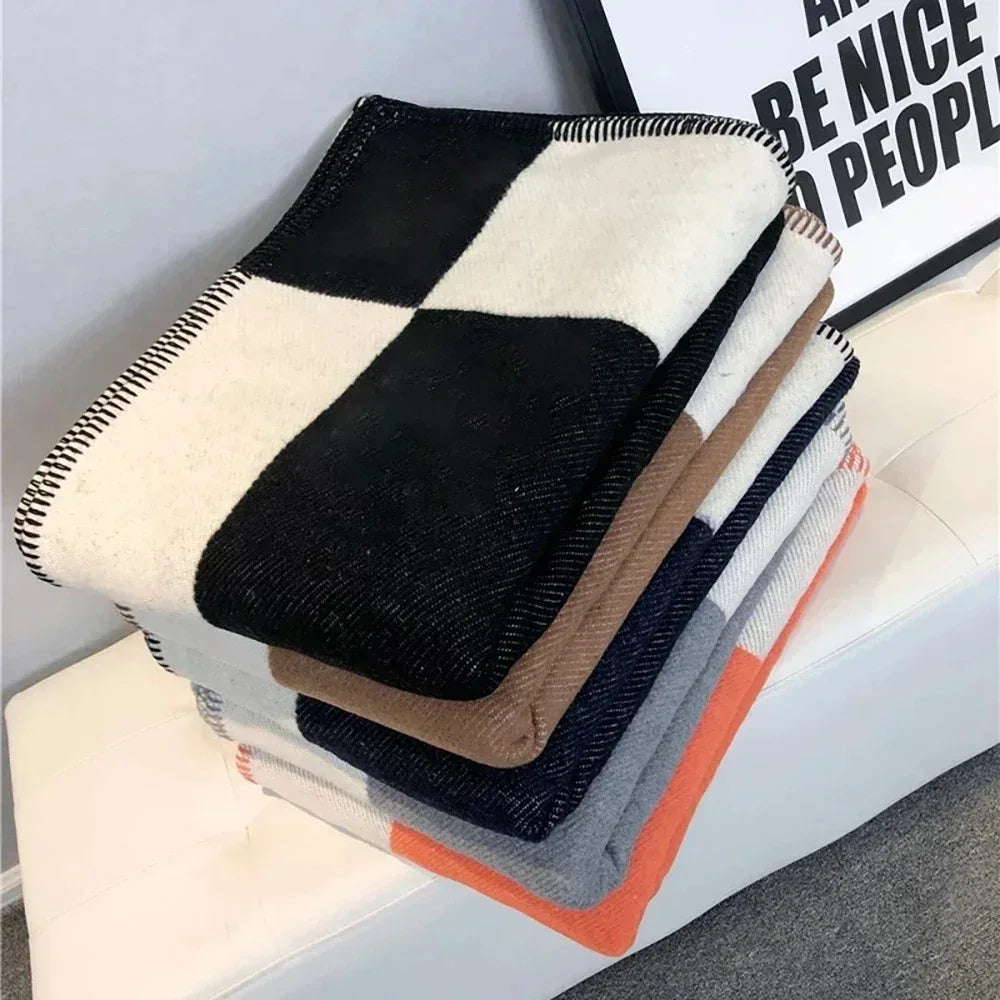 Imitations-Kaschmir-Karo