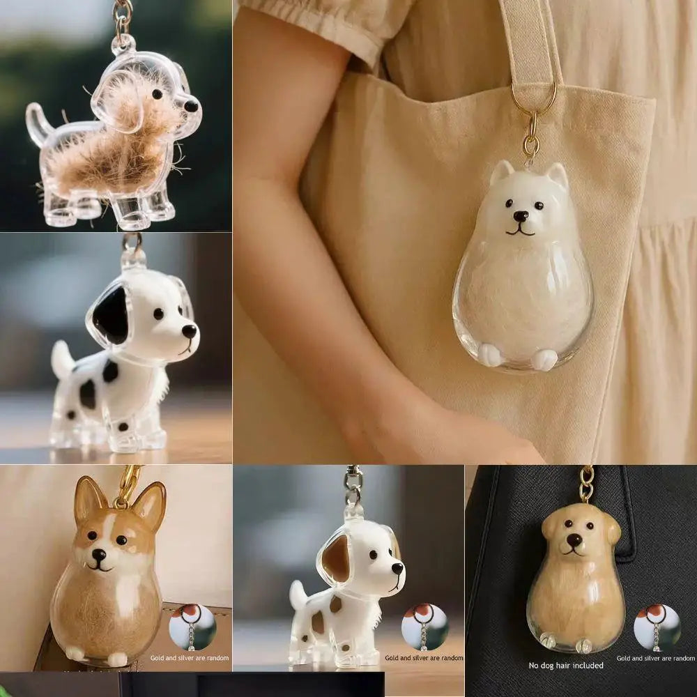 MemoriPaw Schlüsselanhänger zur Aufbewahrung von Hundehaaren