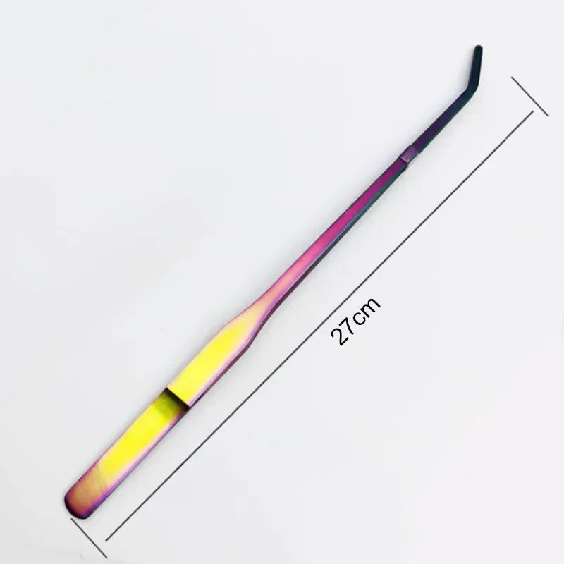 AquaGripPro Edelstahl Aquarium Pinzetten Set – Gebogene & Gerade Pinzette