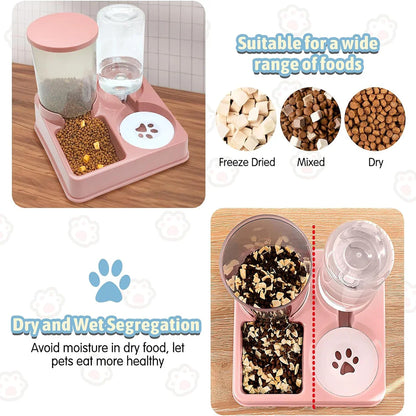 Neigbarer Futter- und Wassernapf für Hunde – 15° Neigung – BPA-freier Kunststoff