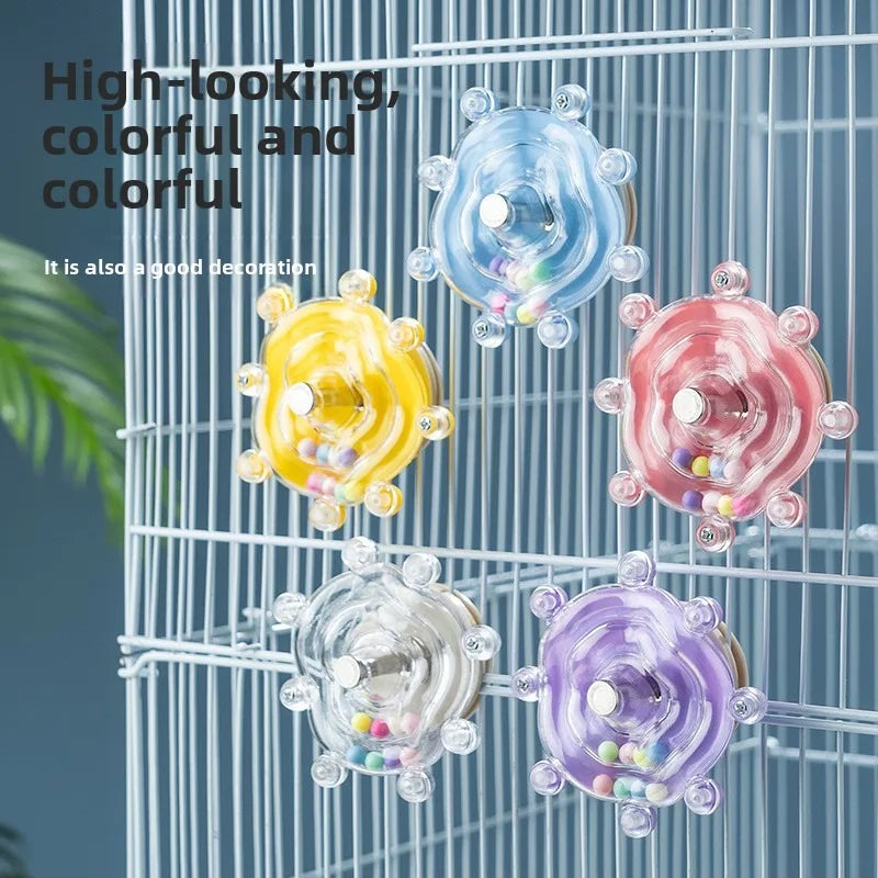 Interaktives Papageienspielzeug mit Musik – Kunststoff, bunt