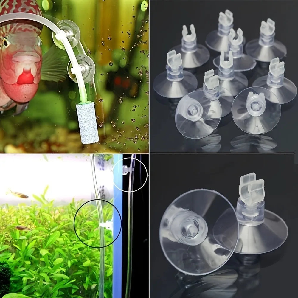 AquaGrip Set mit 10 Gummisaugnäpfen für Aquarien