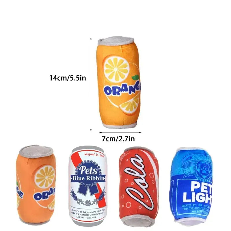 ChewVino Plüsch Hundespielzeug – Lustige Weinflasche mit Quietschgeräusch