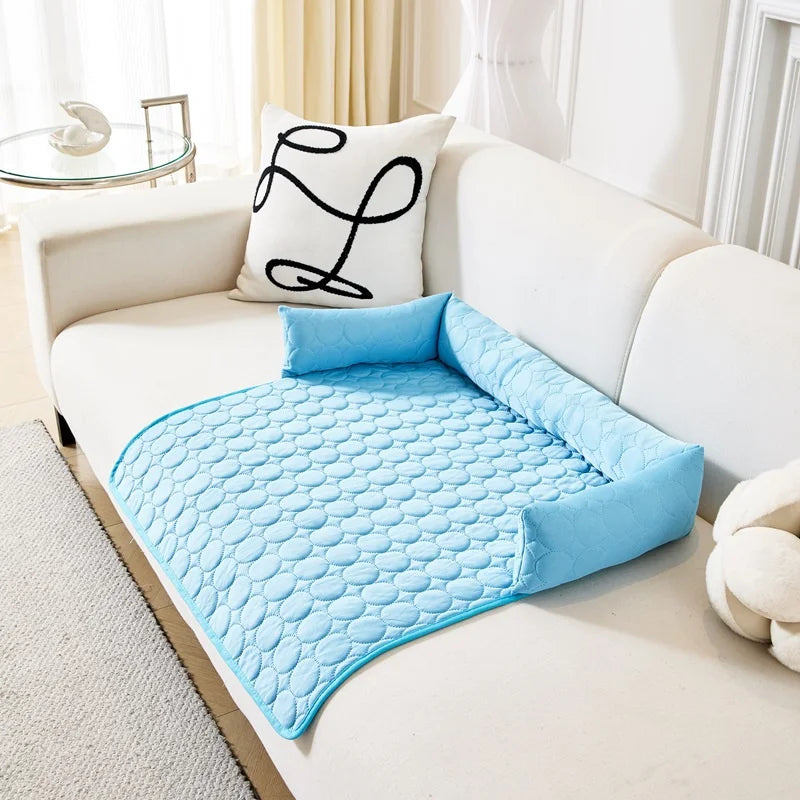 COOLREST – Kühlende Hundematte für den Sommer | Atmungsaktive, waschbare und rutschfeste Liege für Hunde und Katzen