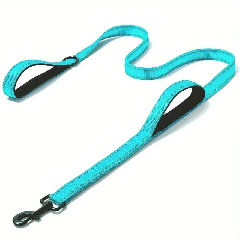 Hochleistungs-Doppelhalsband für Hunde – Kette und Nylon, 150–180 cm