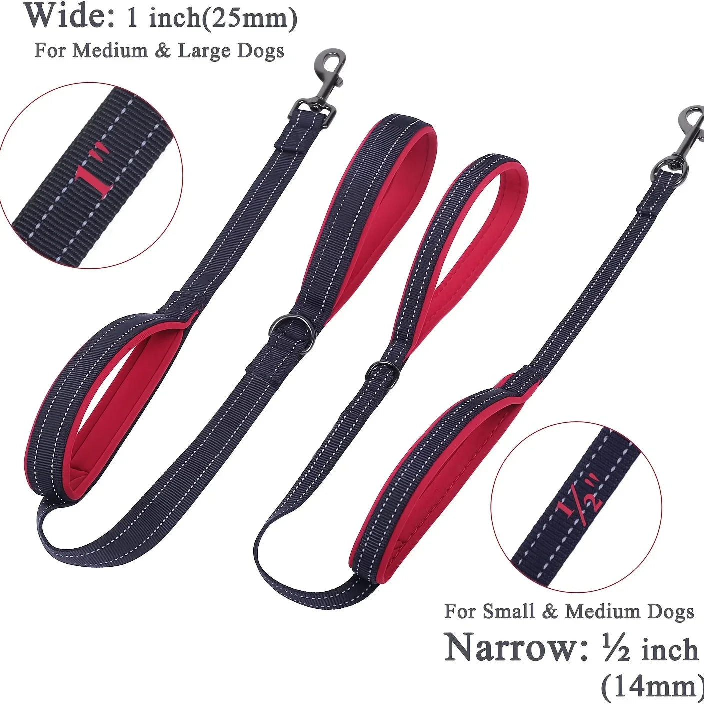 Hochleistungs-Doppelhalsband für Hunde – Kette und Nylon, 150–180 cm