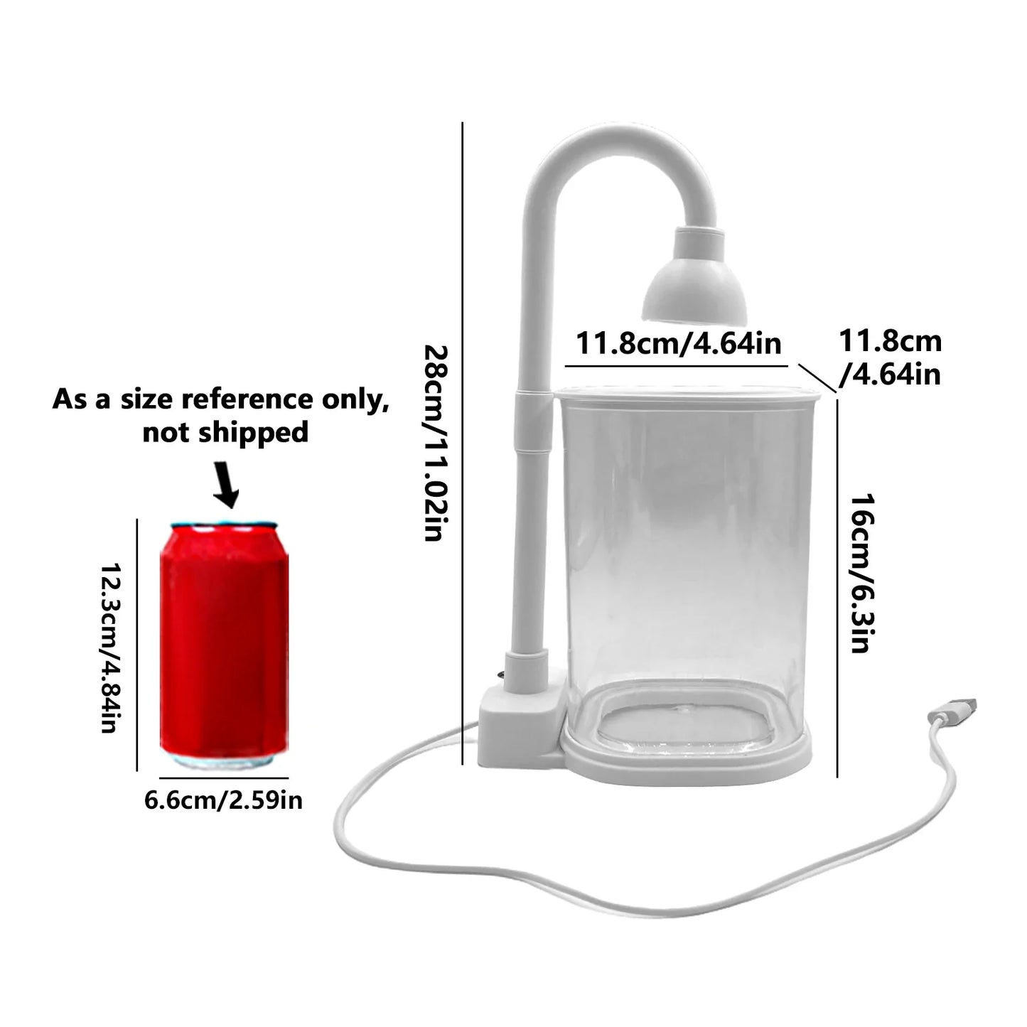Starter Kit AquaGlow Mini – Mini-Aquarium mit LED-Beleuchtung