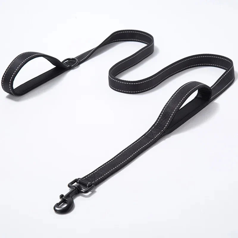 Hochleistungs-Doppelhalsband für Hunde – Kette und Nylon, 150–180 cm