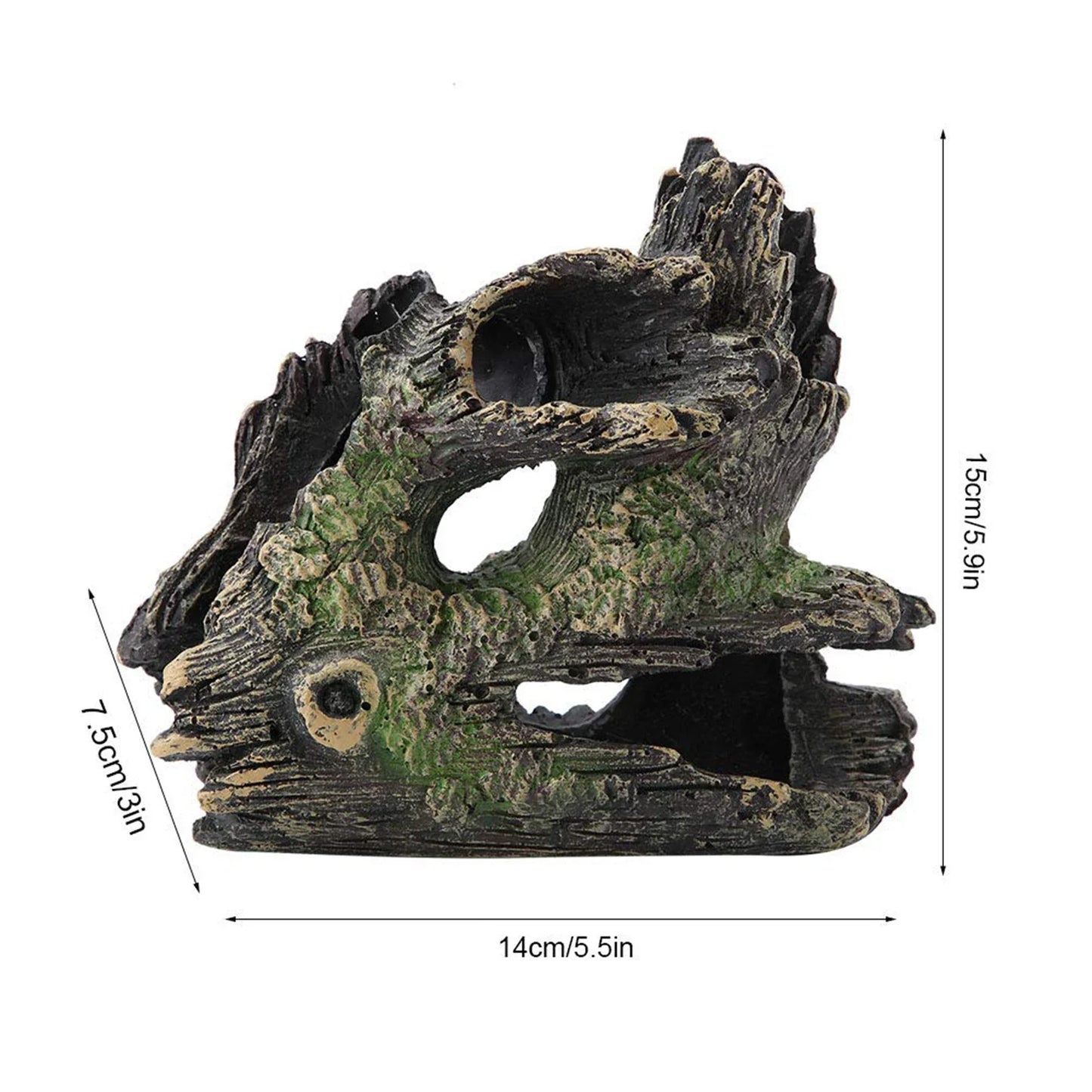 Brückenornament aus Kunstharz für Aquarien