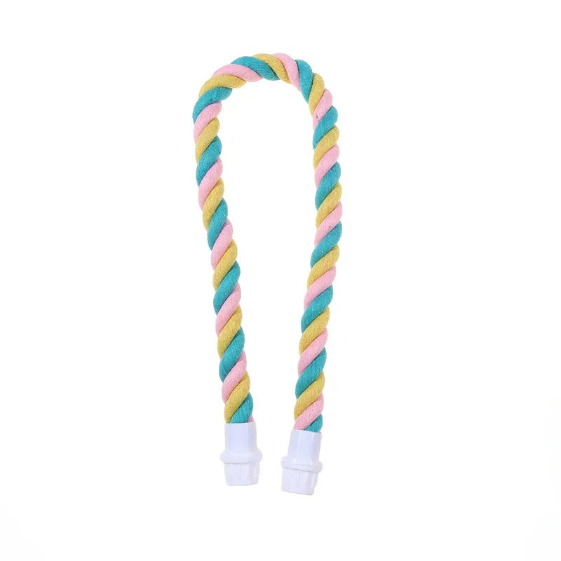 Baumwollspielzeug für Papageien – buntes Seilspielzeug
