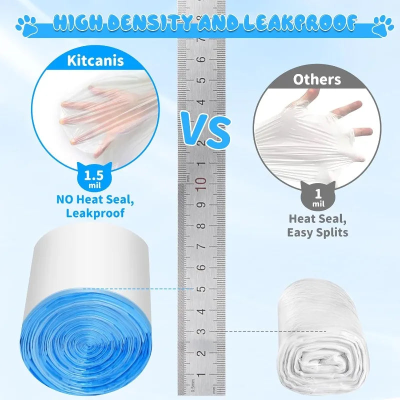 Automatische Katzenstreubeutel aus LDPE, mit doppeltem Zugband, geruchsfrei